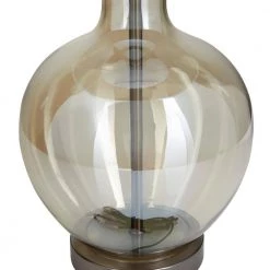 27 In. White Polyester Traditional Table Lamp by Litton Lane 17 27 In. White Polyester Traditional Table Lamp by Litton Lane -Litton Lane Sales champagne litton lane table lamps 040574 fa 1000