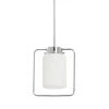 Ezra - Modern 1-Light Chrome Metal and Frosted Glass Pendant Light by Robert Stevenson Lighting -Litton Lane Sales chrome robert stevenson lighting pendant lights ec1311 64 1000
