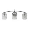Adrian - 23 in. 3-Light Steel Chrome Finish and Clear Glass Vanity Light by Robert Stevenson Lighting -Litton Lane Sales chrome robert stevenson lighting vanity lighting ec1167c 64 1000