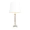 25 in. White Linen Traditional Buffet Lamp by Litton Lane -Litton Lane Sales clear litton lane table lamps 040125 64 1000