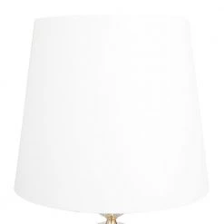25 in. White Linen Traditional Buffet Lamp by Litton Lane -Litton Lane Sales clear litton lane table lamps 040125 fa 1000