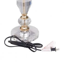 27 In. White Linen Traditional Buffet Lamp by Litton Lane -Litton Lane Sales clear litton lane table lamps 041113 44 1000