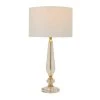 27 In. White Linen Traditional Buffet Lamp by Litton Lane
