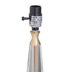 27 In. White Linen Traditional Buffet Lamp by Litton Lane -Litton Lane Sales clear litton lane table lamps 041113 fa 1000