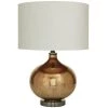 23 in. Copper Glass Modern Accent Lamp by Litton Lane -Litton Lane Sales copper litton lane table lamps 042895 64 1000