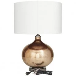 23 in. Copper Glass Modern Accent Lamp by Litton Lane 11 23 in. Copper Glass Modern Accent Lamp by Litton Lane -Litton Lane Sales copper litton lane table lamps 042895 66 1000