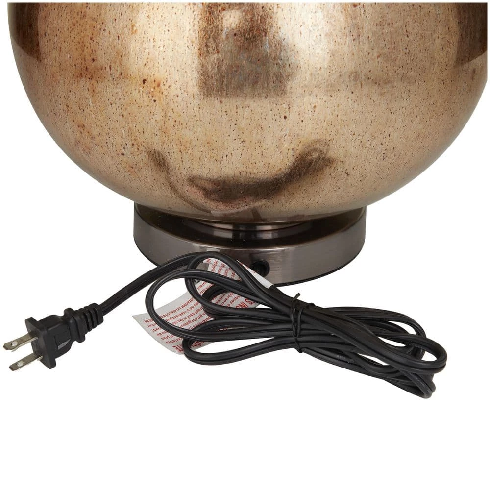 23 in. Copper Glass Modern Accent Lamp by Litton Lane 5 23 in. Copper Glass Modern Accent Lamp by Litton Lane - Image 3