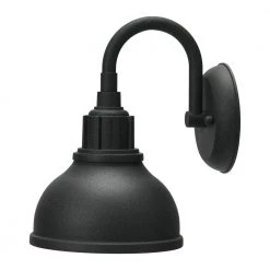 Landon - 1-Light Distressed Zinc Outdoor Barn Light with Shade by Robert Stevenson Lighting -Litton Lane Sales distressed zinc robert stevenson lighting outdoor sconces ec1228 4f 1000