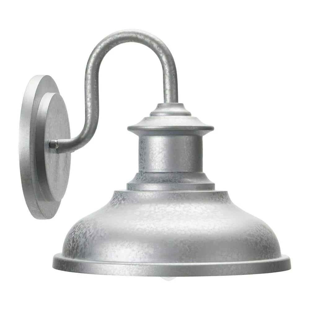 Carson - 1-Light Metal Outdoor Light with Shade, Galvanized Zinc by Robert Stevenson Lighting 6 Carson - 1-Light Metal Outdoor Light with Shade, Galvanized Zinc by Robert Stevenson Lighting - Image 4