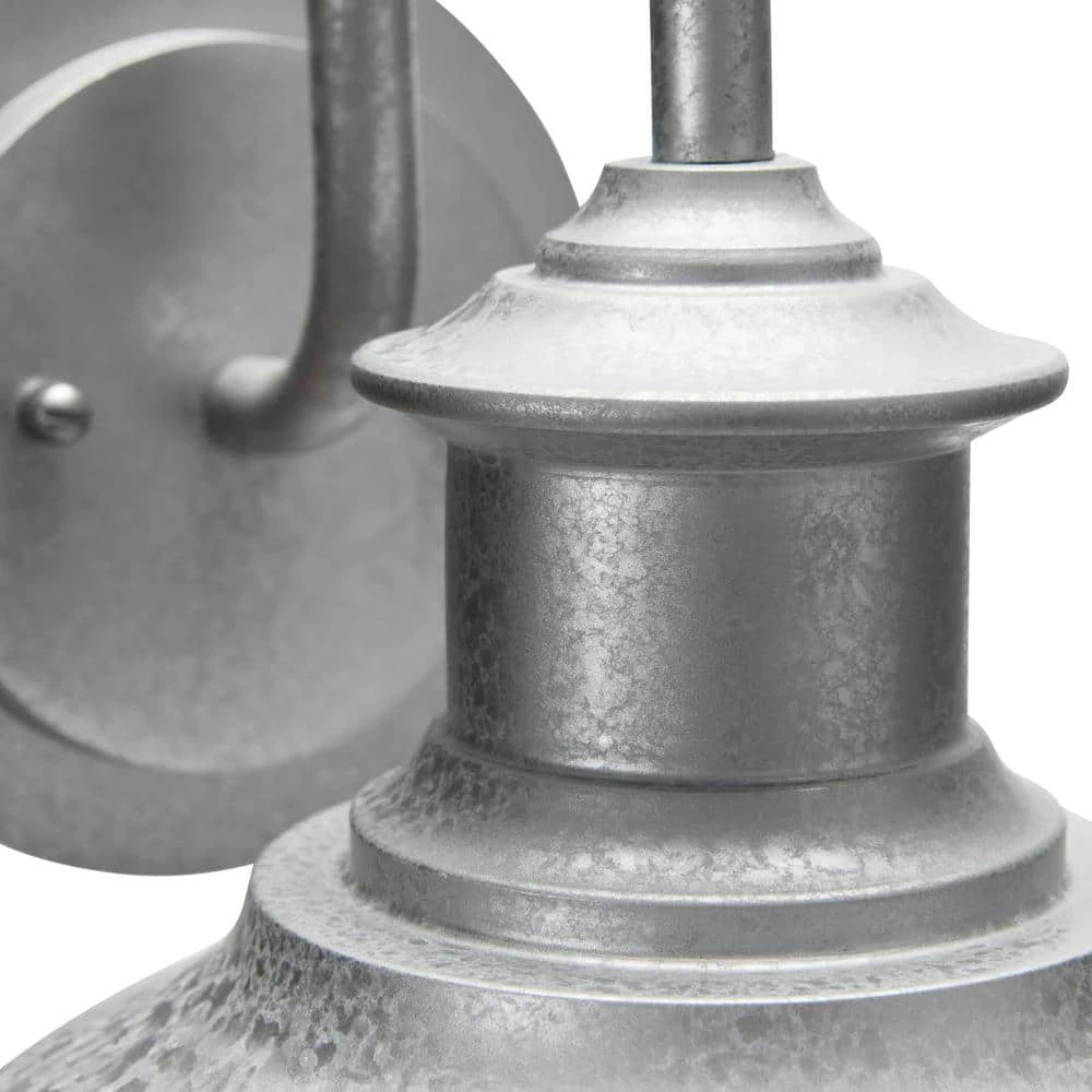 Carson - 1-Light Metal Outdoor Light with Shade, Galvanized Zinc by Robert Stevenson Lighting 7 Carson - 1-Light Metal Outdoor Light with Shade, Galvanized Zinc by Robert Stevenson Lighting - Image 5