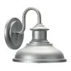 Carson - 1-Light Metal Outdoor Light with Shade, Galvanized Zinc by Robert Stevenson Lighting