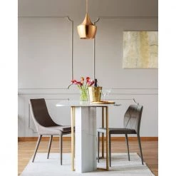 Berkley 1-Light Gold Pendant by Bromi Design -Litton Lane Sales gold bromi design chandeliers b6001g 1f 1000