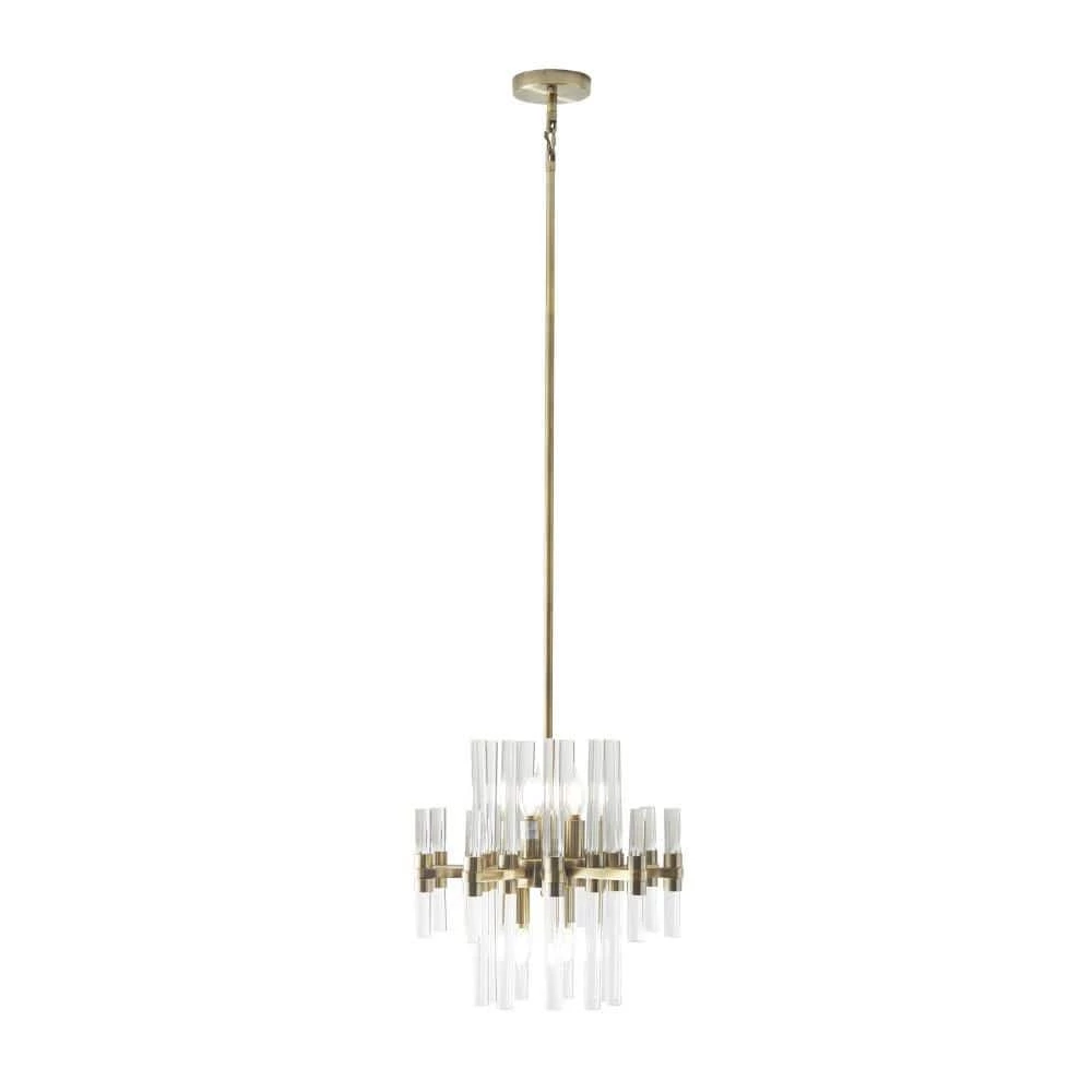 8-Light Gold Metal Glam Chandelier by Litton Lane 3 8-Light Gold Metal Glam Chandelier by Litton Lane