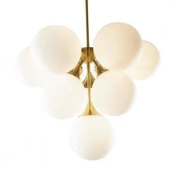 8-Light Gold Metal Modern Chandelier by Litton Lane -Litton Lane Sales gold litton lane chandeliers 042039 40 1000