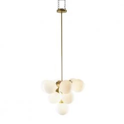 8-Light Gold Metal Modern Chandelier by Litton Lane