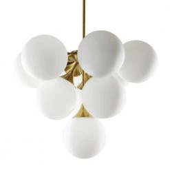 8-Light Gold Metal Modern Chandelier by Litton Lane -Litton Lane Sales gold litton lane chandeliers 042039 a0 1000