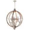 3-Light Gold Wood Chandelier by Litton Lane -Litton Lane Sales gold litton lane chandeliers 42618 64 1000