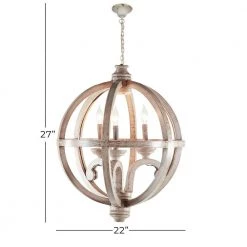 3-Light Gold Wood Chandelier by Litton Lane -Litton Lane Sales gold litton lane chandeliers 42618 d4 1000