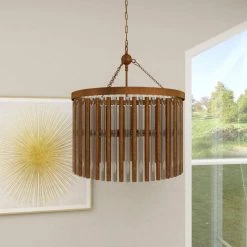 6 Light Brass Metal Chandelier by Litton Lane 16 6 Light Brass Metal Chandelier by Litton Lane -Litton Lane Sales gold litton lane chandeliers 70040 1d 1000