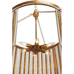 6 Light Brass Metal Chandelier by Litton Lane 20 6 Light Brass Metal Chandelier by Litton Lane -Litton Lane Sales gold litton lane chandeliers 70040 1f 1000