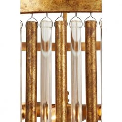 6 Light Brass Metal Chandelier by Litton Lane 21 6 Light Brass Metal Chandelier by Litton Lane -Litton Lane Sales gold litton lane chandeliers 70040 44 1000