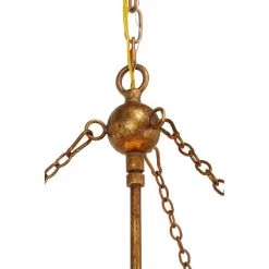 6 Light Brass Metal Chandelier by Litton Lane 19 6 Light Brass Metal Chandelier by Litton Lane -Litton Lane Sales gold litton lane chandeliers 70040 4f 1000