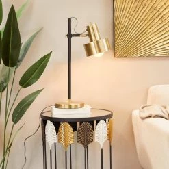 23 in. Gold Metal Contemporary Table Lamp by Litton Lane 13 23 in. Gold Metal Contemporary Table Lamp by Litton Lane -Litton Lane Sales gold litton lane desk lamps 042516 31 1000