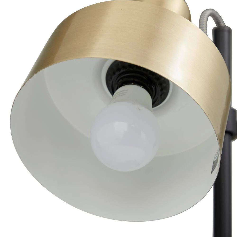 23 in. Gold Metal Contemporary Table Lamp by Litton Lane 4 23 in. Gold Metal Contemporary Table Lamp by Litton Lane - Image 2