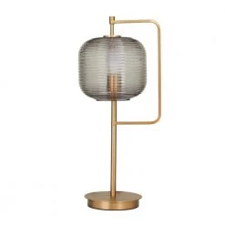 22 in. Gold Rectangle Metal Contemporary Table Lamp by Litton Lane