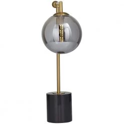 19 in. Gold Metal Contemporary Desk Lamp by Litton Lane