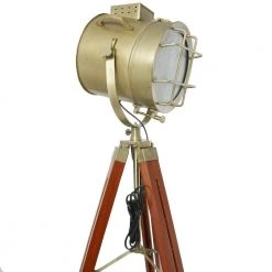 68 In. Gold Stainless Steel Vintage Floor Lamp by Litton Lane -Litton Lane Sales gold litton lane floor lamps 042056 a0 1000