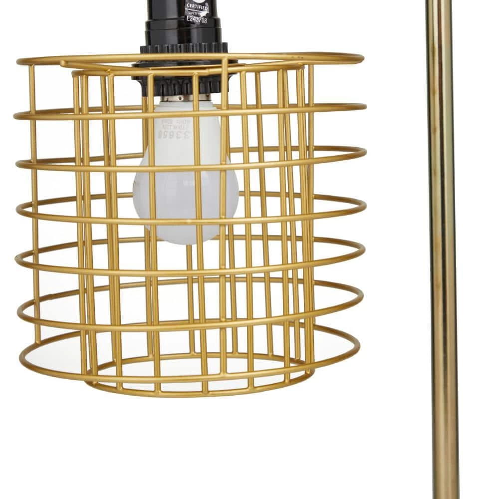 20 in. Gold Metal Industrial Table Lamp by Litton Lane 8 20 in. Gold Metal Industrial Table Lamp by Litton Lane - Image 6