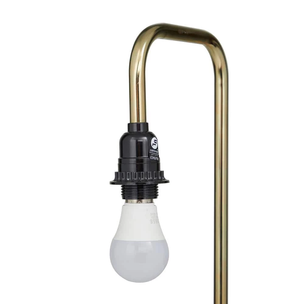 20 in. Gold Metal Industrial Table Lamp by Litton Lane 4 20 in. Gold Metal Industrial Table Lamp by Litton Lane - Image 2