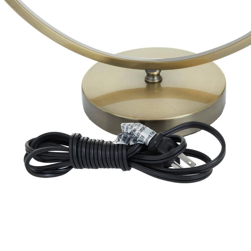 15 in. Gold Contemporary Metal Accent Lamps by Litton Lane 4 15 in. Gold Contemporary Metal Accent Lamps by Litton Lane - Image 2