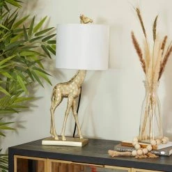 23 in. Gold Polyresin Eclectic Accent Lamp by Litton Lane -Litton Lane Sales gold litton lane table lamps 042457 31 1000