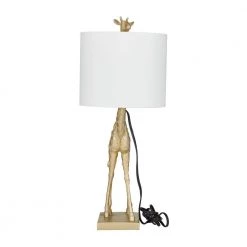 23 in. Gold Polyresin Eclectic Accent Lamp by Litton Lane