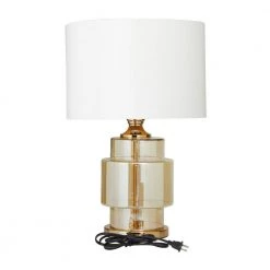 23 in. Gold Glass Glam Accent Lamp by Litton Lane -Litton Lane Sales gold litton lane table lamps 042683 66 1000