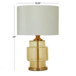 23 in. Gold Glass Glam Accent Lamp by Litton Lane -Litton Lane Sales gold litton lane table lamps 042683 76 1000