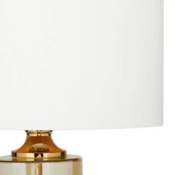 23 in. Gold Glass Glam Accent Lamp by Litton Lane -Litton Lane Sales gold litton lane table lamps 042683 77 1000