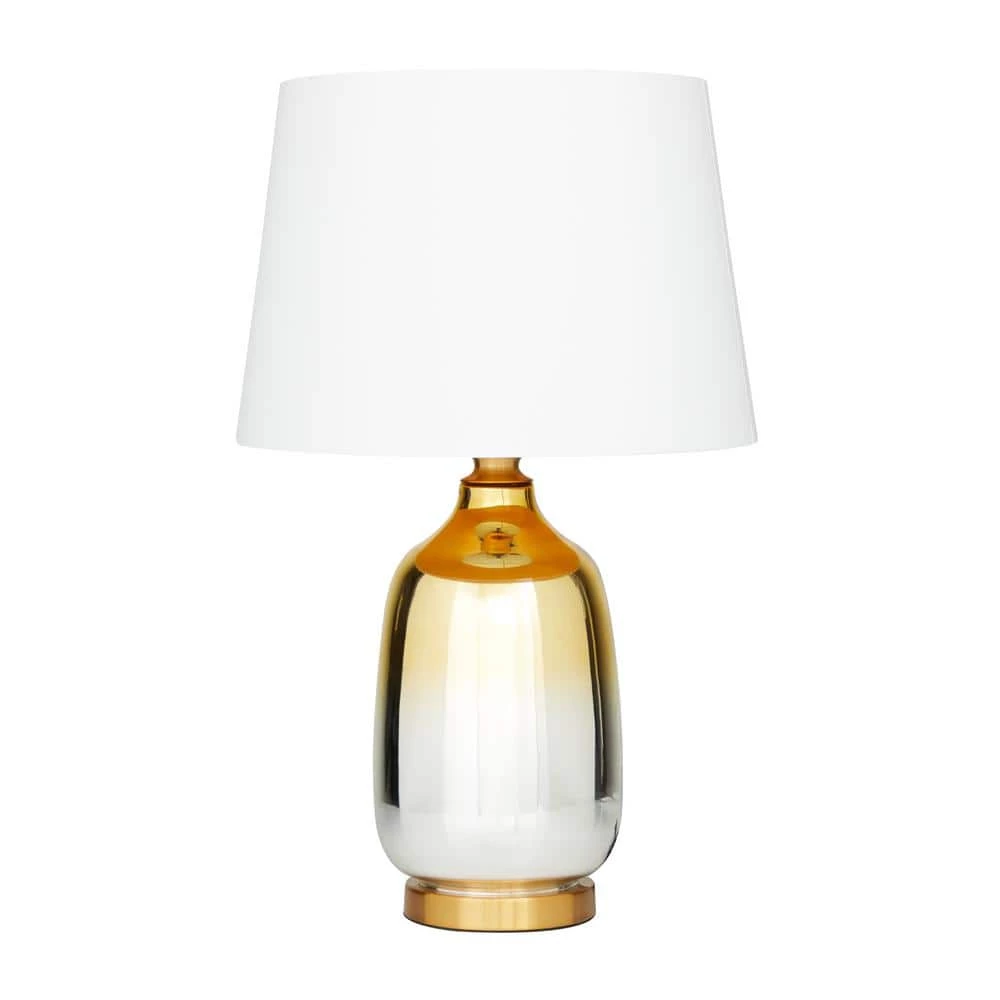 26 in. Gold Glass Glam Accent Lamp by Litton Lane 3 26 in. Gold Glass Glam Accent Lamp by Litton Lane