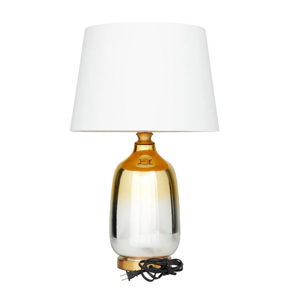 26 in. Gold Glass Glam Accent Lamp by Litton Lane 5 26 in. Gold Glass Glam Accent Lamp by Litton Lane - Image 3