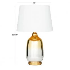 26 in. Gold Glass Glam Accent Lamp by Litton Lane 16 26 in. Gold Glass Glam Accent Lamp by Litton Lane -Litton Lane Sales gold litton lane table lamps 042685 76 1000