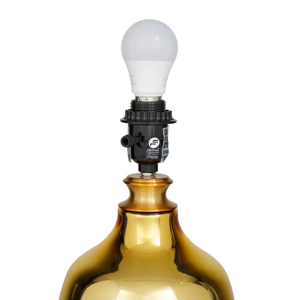 26 in. Gold Glass Glam Accent Lamp by Litton Lane 4 26 in. Gold Glass Glam Accent Lamp by Litton Lane - Image 2