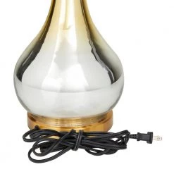 27 in. Gold Glass Glam Accent Lamp by Litton Lane -Litton Lane Sales gold litton lane table lamps 042688 44 1000