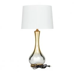 27 in. Gold Glass Glam Accent Lamp by Litton Lane -Litton Lane Sales gold litton lane table lamps 042688 66 1000