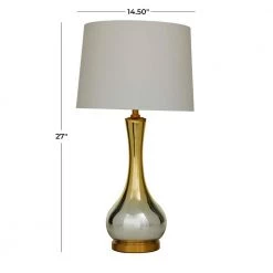 27 in. Gold Glass Glam Accent Lamp by Litton Lane -Litton Lane Sales gold litton lane table lamps 042688 76 1000