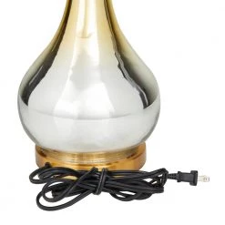 27 in. Gold Glass Glam Accent Lamp by Litton Lane -Litton Lane Sales gold litton lane table lamps 042688 77 1000