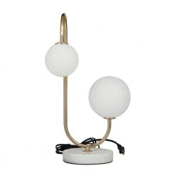 18 in. Gold Metal Contemporary Table Lamp by Litton Lane