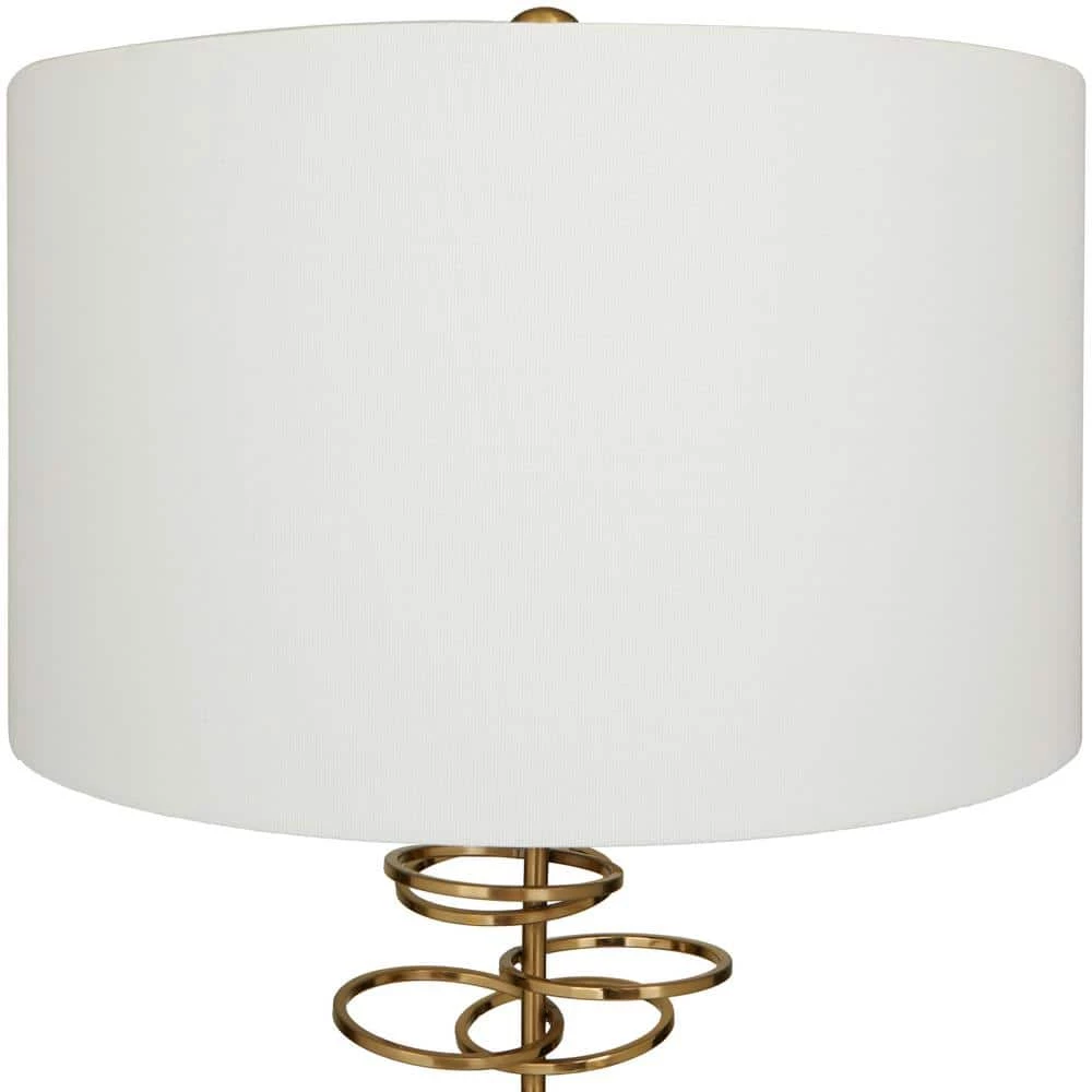 30 in. Gold Contemporary Metal Table Lamp by Litton Lane 3 30 in. Gold Contemporary Metal Table Lamp by Litton Lane