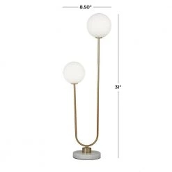31 in. White Marble Contemporary Table Lamp by Litton Lane 16 31 in. White Marble Contemporary Table Lamp by Litton Lane -Litton Lane Sales gold litton lane table lamps 042900 c3 1000